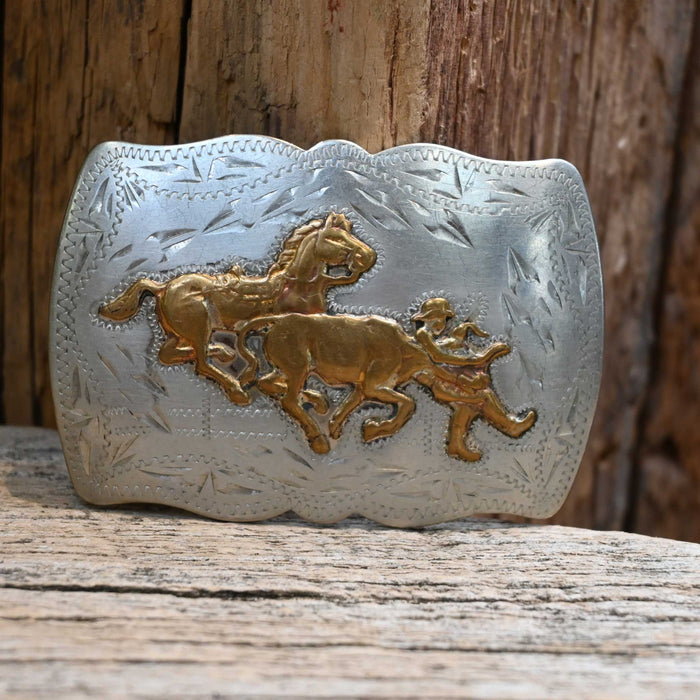 1950's Renalde Nickel Silver Belt Buckle