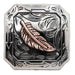 Feather and Silver Arrow Square Concho Tack - Conchos & Hardware MISC
