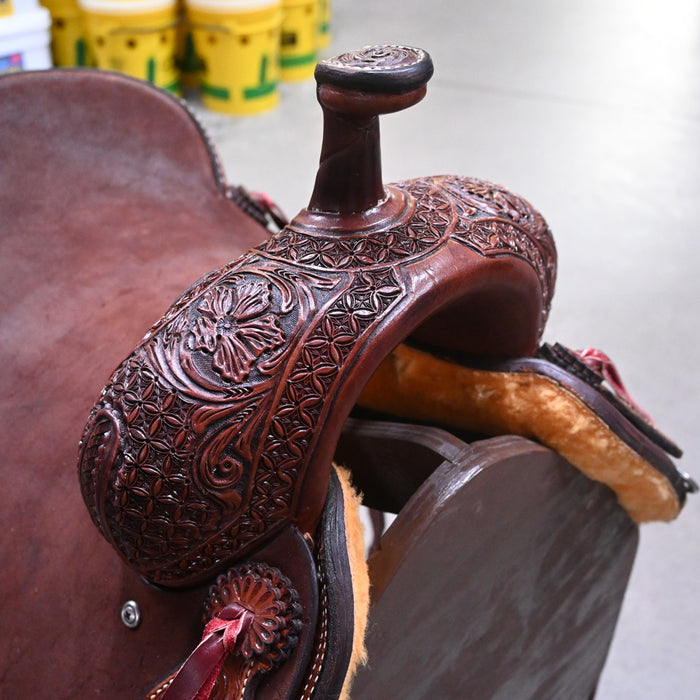 16.5" TESKEY'S PRO CUTTER RANCH CUTTER SADDLE Saddles - New Teskey's Saddlery