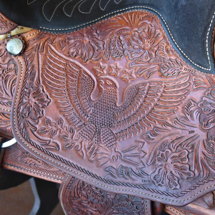 15" USED JIM TAYLOR ROPER SADDLE Saddles - Used Jim Taylor