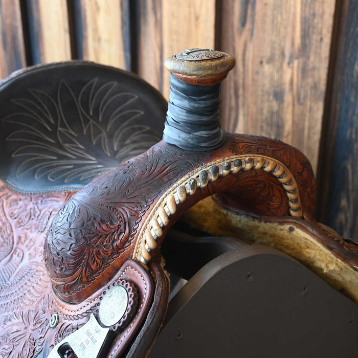15" USED JIM TAYLOR ROPER SADDLE Saddles - Used Jim Taylor