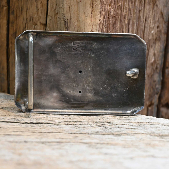 1950's Bohlin Sterling Silver & 14k Gold Belt Buckle