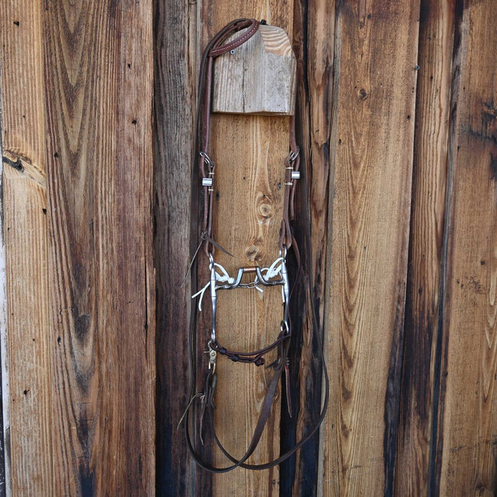 Josh Ownbey Slow Twist Hinge Port Bridle Rig w/Single Ear Headstall
