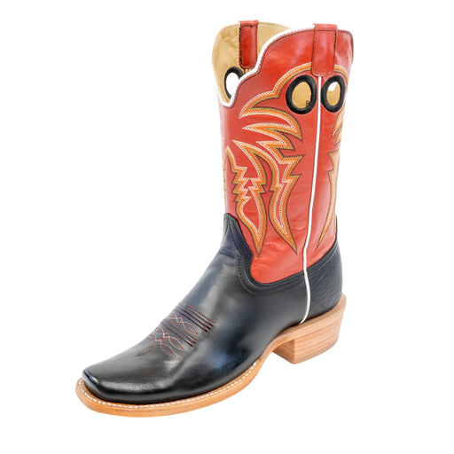 R. Watson Men's Black Sinatra Cowhide Cutter Toe Boot MEN - Footwear - Western Boots R Watson