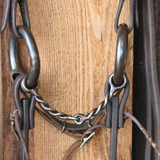 3lb. O-Ring Twisted Wire Snaffle Bridle Rig w/Browband Headstall Tack - Rigs misc