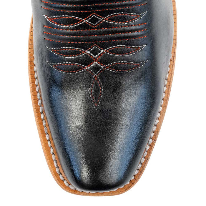 R. Watson Men's Black Sinatra Cowhide Cutter Toe Boot MEN - Footwear - Western Boots R Watson