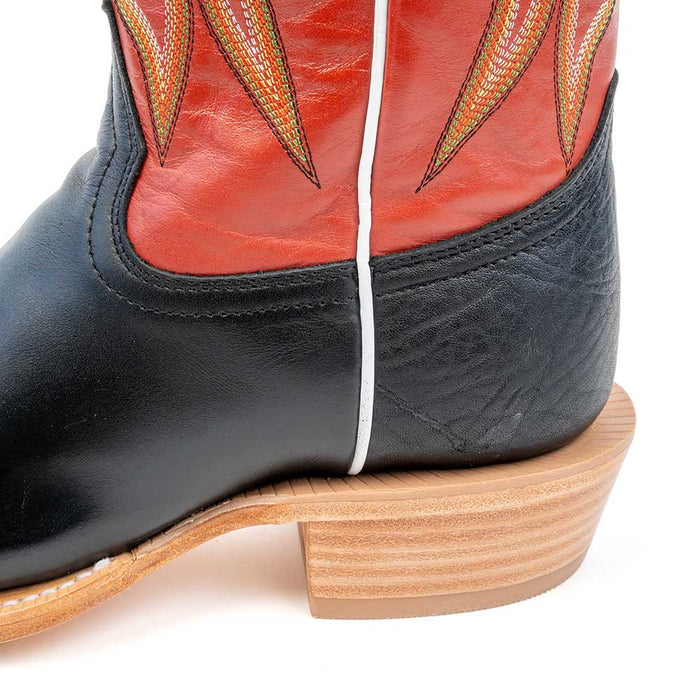 R. Watson Men's Black Sinatra Cowhide Cutter Toe Boot MEN - Footwear - Western Boots R Watson