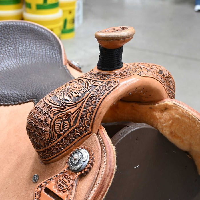 16" TESKEY'S TEAM ROPING SADDLE