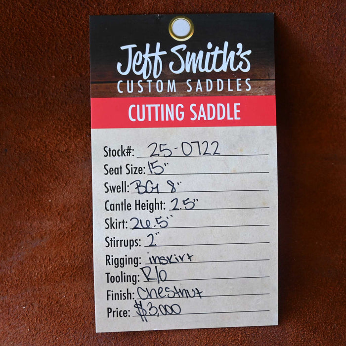 15" JEFF SMITH BEAU GALYEAN CUTTING SADDLE