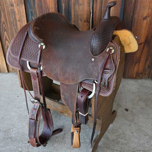 16" USED JEFF SMITH CUTTING SADDLE Saddles Jeff Smith   