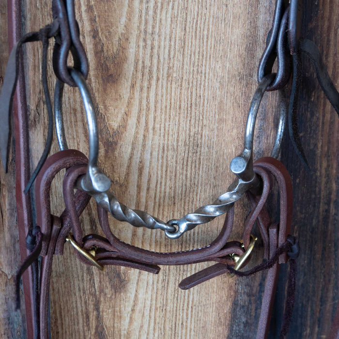 Greg Darnell D-Ring Slow Twist Snaffle Bridle Rig w/All New Leather