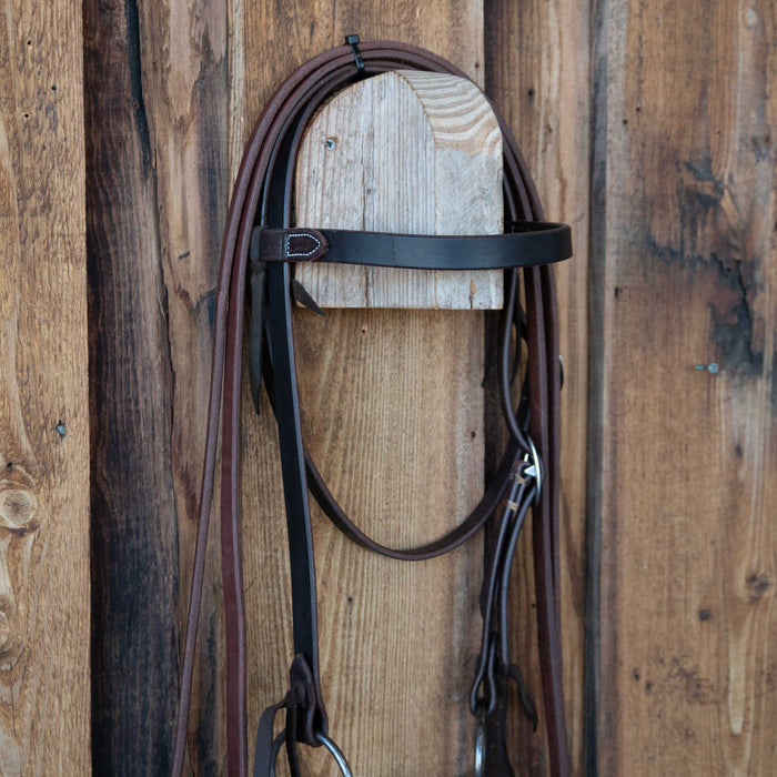 Greg Darnell D-Ring Slow Twist Snaffle Bridle Rig w/All New Leather