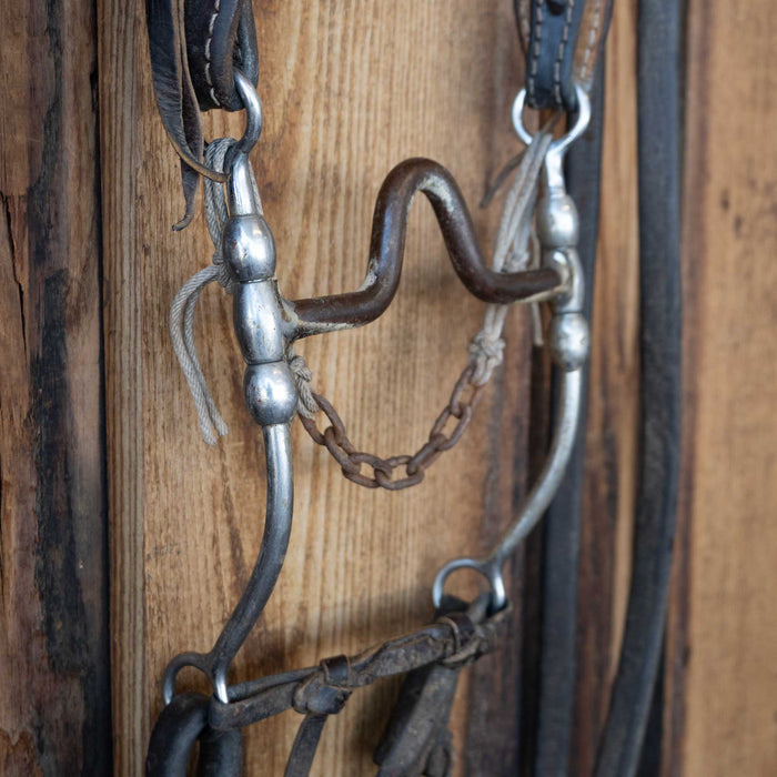 Cow Horse Supply Solid Port Bridle Rig w/Single Ear Headstall