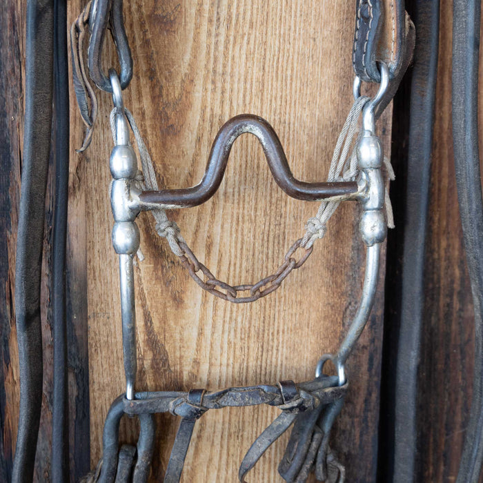 Cow Horse Supply Solid Port Bridle Rig w/Single Ear Headstall