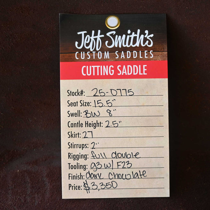 15.5" JEFF SMITH BUSTER WELCH CUTTING SADDLE