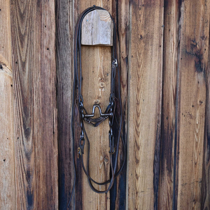Cow Horse Supply Solid Port Bridle Rig w/Split Ear Headstall