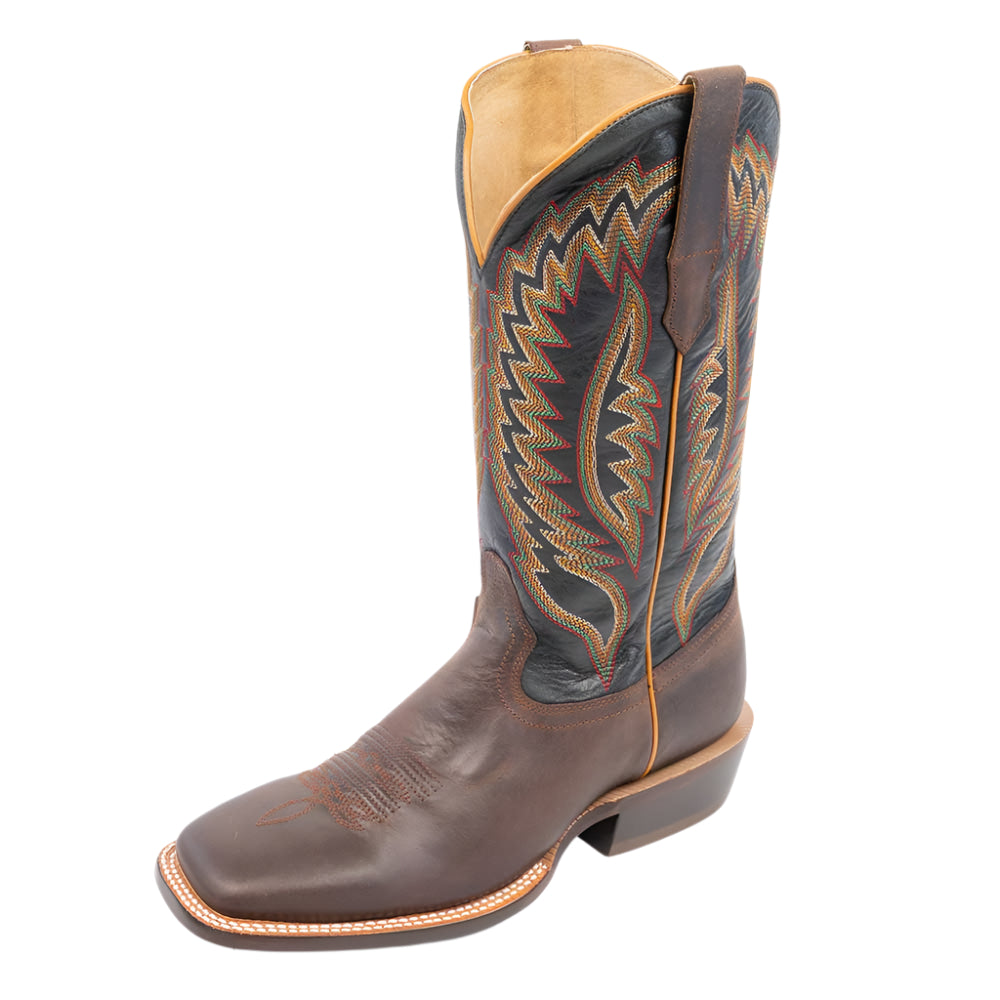 R. Watson Men's Jet Black Goat Western Boot  - FINAL SALE