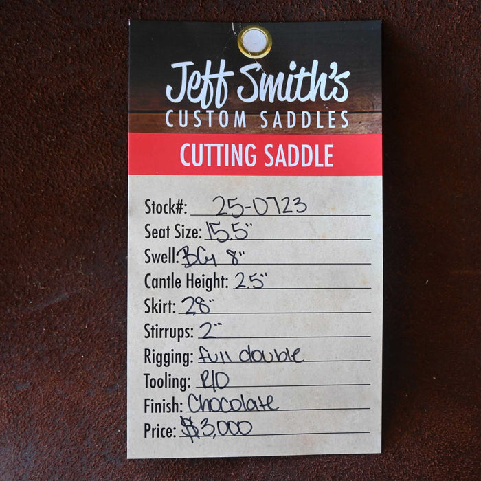 15.5" JEFF SMITH BEAU GALYEAN CUTTING SADDLE