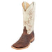 Anderson Bean Men's Square Toe Saddle Elk Butt Bone Western Boot MEN - Footwear - Exotic Western Boots Anderson Bean Boot Co.