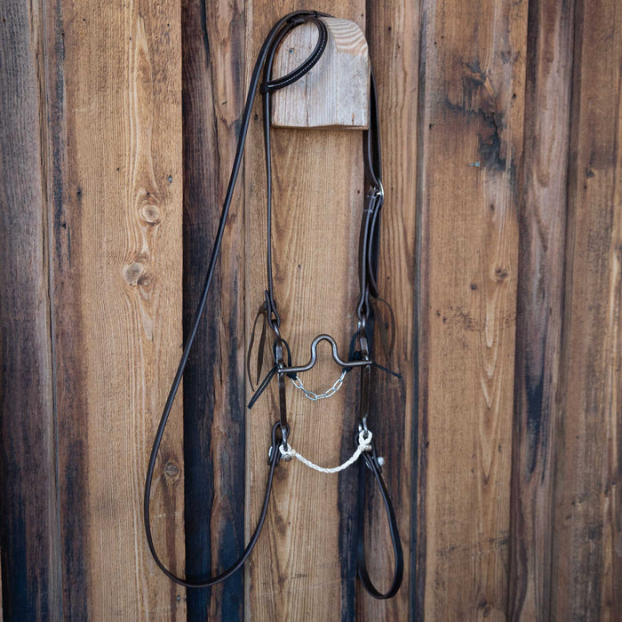 Bull Parker Solid Port Bridle Rig w/All New Leather