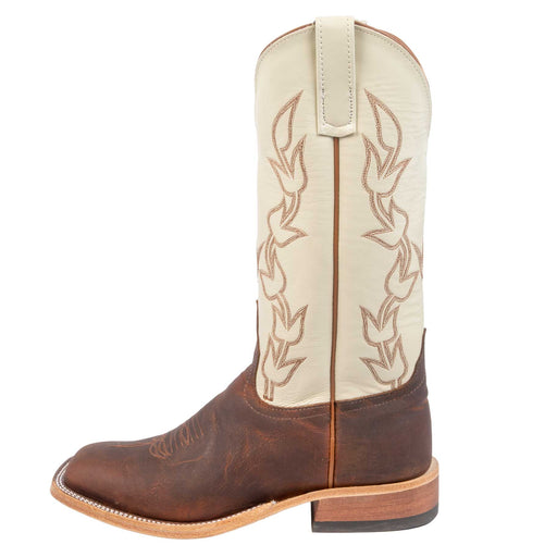 Anderson Bean Men's Square Toe Saddle Elk Butt Bone Western Boot MEN - Footwear - Exotic Western Boots Anderson Bean Boot Co.