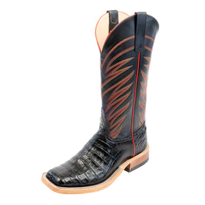 Anderson Bean Men's Black Caiman Belly Boot MEN - Footwear - Exotic Western Boots Anderson Bean Boot Co.