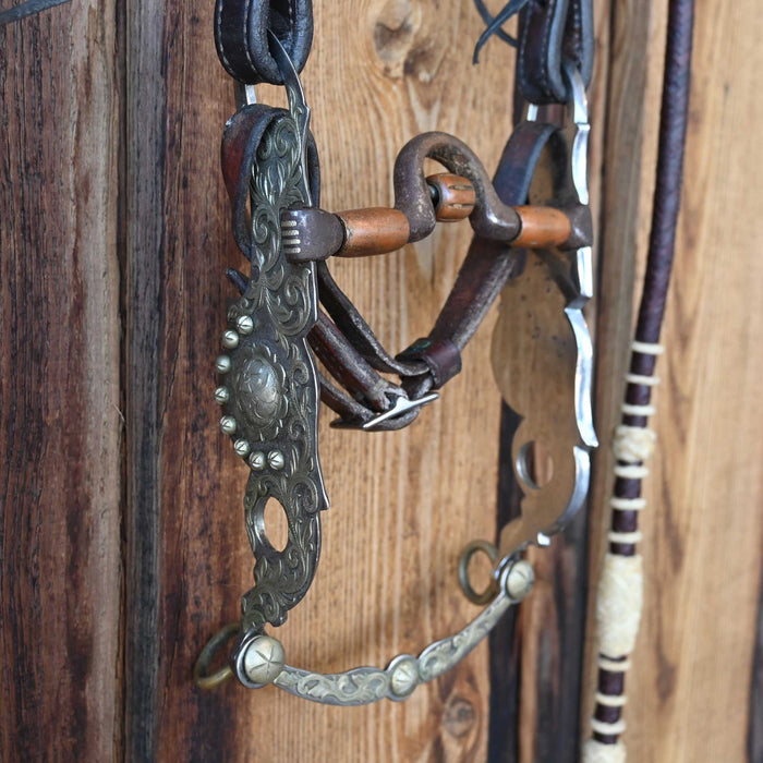 Les Vogt Solid Port Bridle Rig w/Copper Bars & Roller