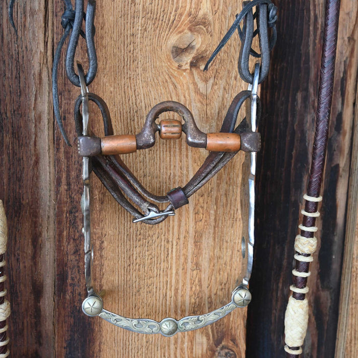 Les Vogt Solid Port Bridle Rig w/Copper Bars & Roller