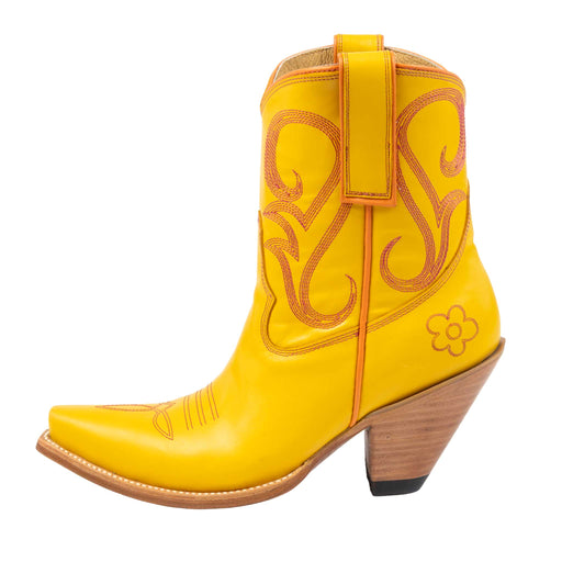 Yippie Ki Yay Yellow Flower Power Bootie WOMEN - Footwear - Boots - Booties Old Gringo