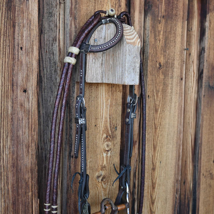Les Vogt Solid Port Bridle Rig w/Copper Bars & Roller
