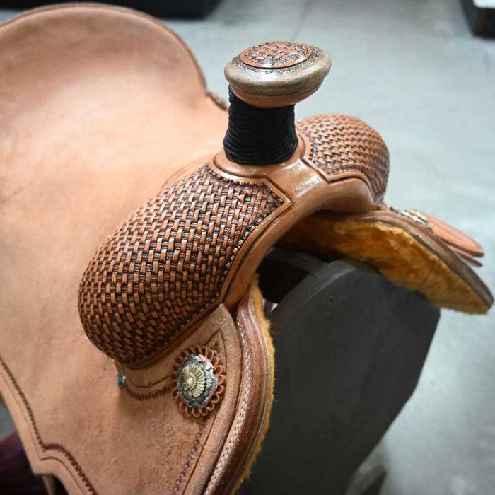 15.5" PATRICK SMITH TEAM ROPING SADDLE Saddles - New Patrick Smith
