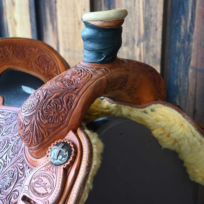 14" USED TESKEY'S PATRICK SMITH ROPER SADDLE