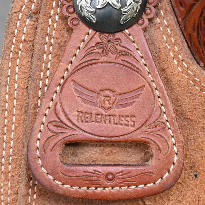 14.5" USED CACTUS RELENTLESS TEAM ROPING SADDLE
