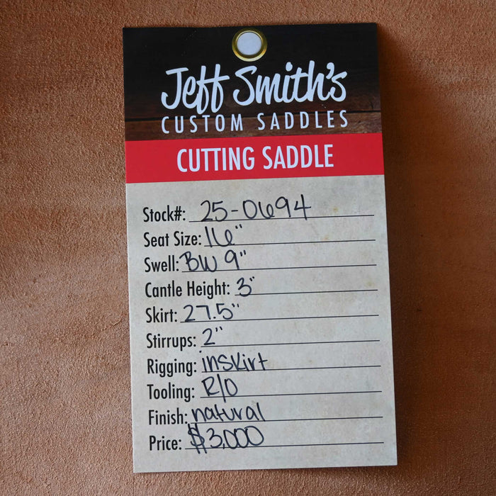 16" JEFF SMITH BUSTER WELCH CUTTING SADDLE