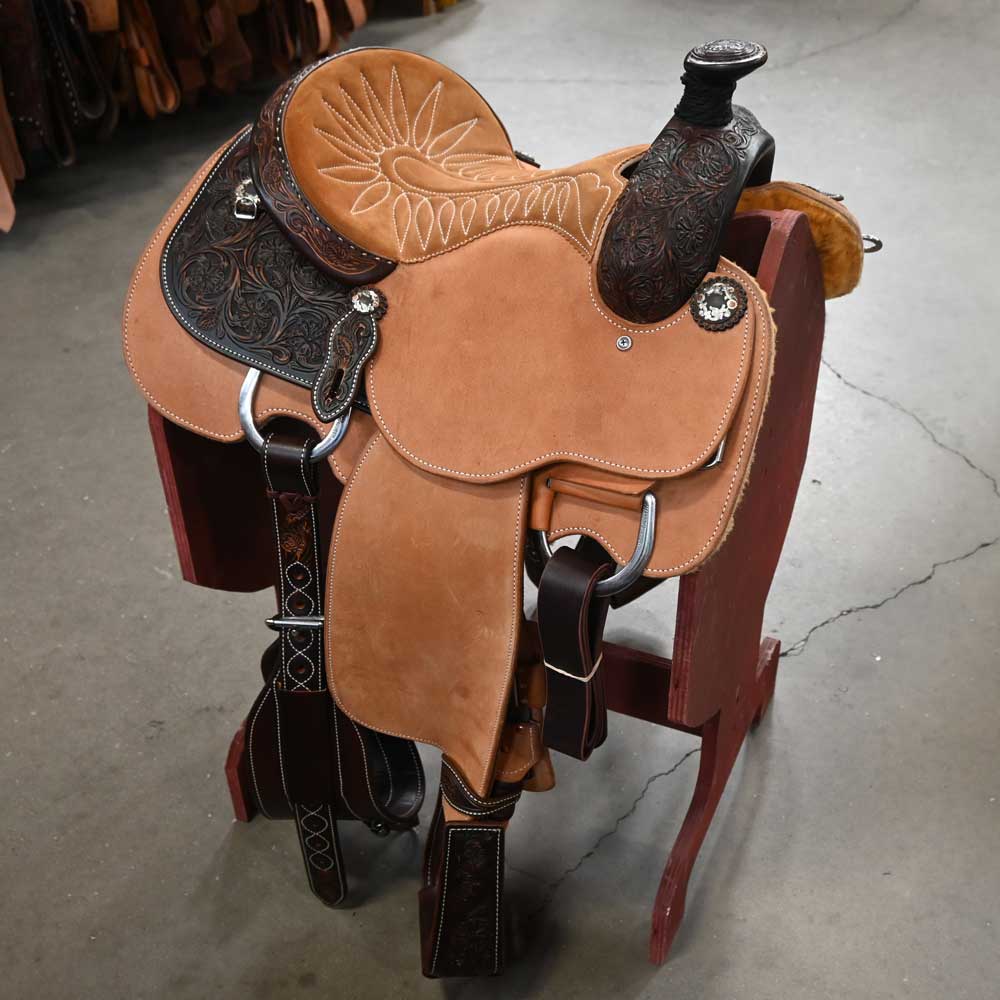 13.5" MARTIN JOE BEAVER CALF ROPING SADDLE Saddles Martin Saddlery