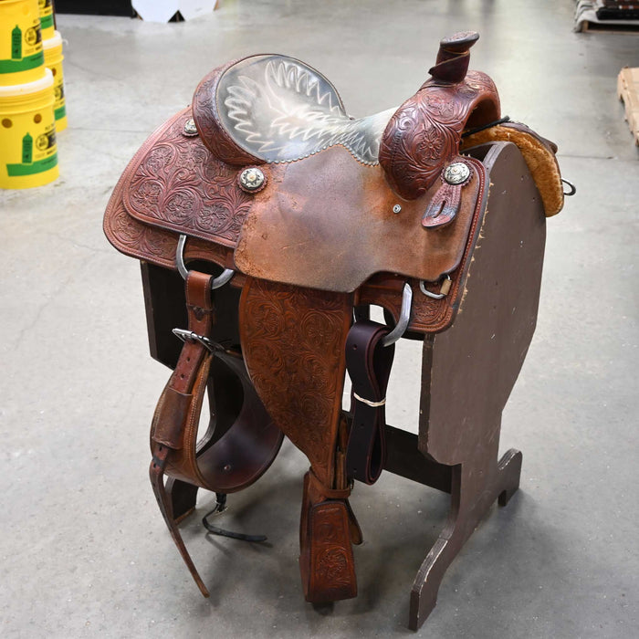 13.5" USED CACTUS TEAM ROPING SADDLE