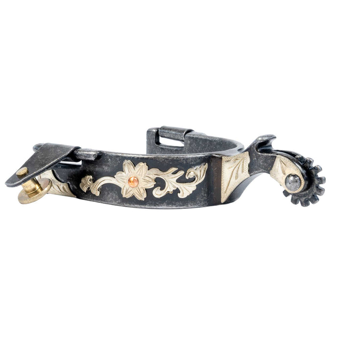Aged Steel Floral Lady Spur