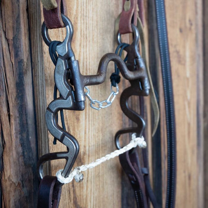 Wiggins Solid Port Bridle Rig w/All New Leather