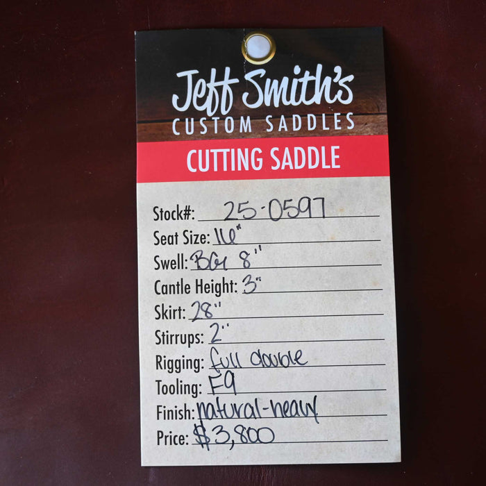 16" JEFF SMITH BEAU GALYEAN CUTTING SADDLE