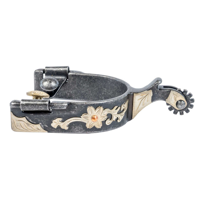 Aged Steel Floral Lady Spur