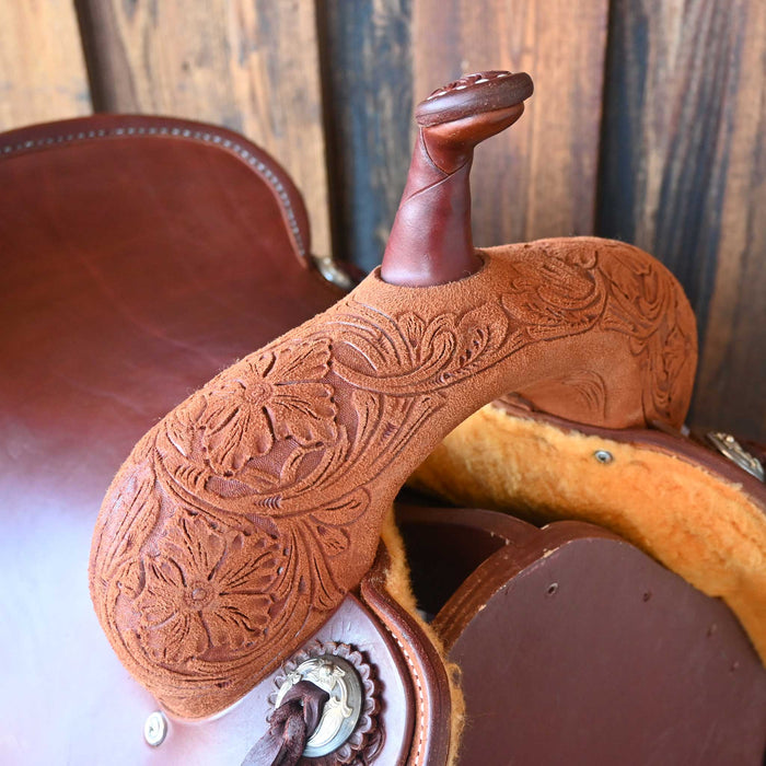 16" JEFF SMITH BEAU GALYEAN CUTTING SADDLE