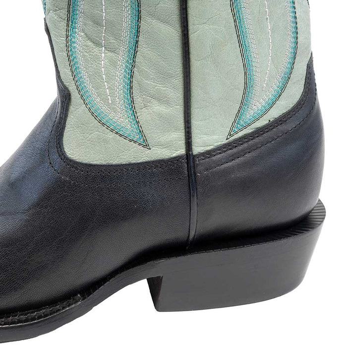 RW Ranch Men's Black Goat Cutter Toe Boot MEN - Footwear - Western Boots R Watson
