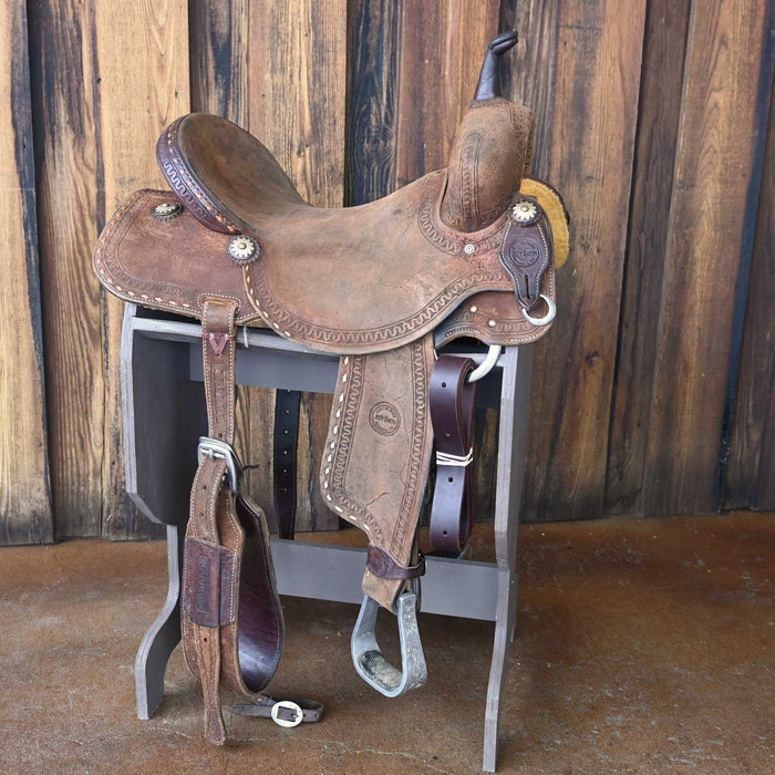 16.5" USED JEFF SMITH CUTTING SADDLE