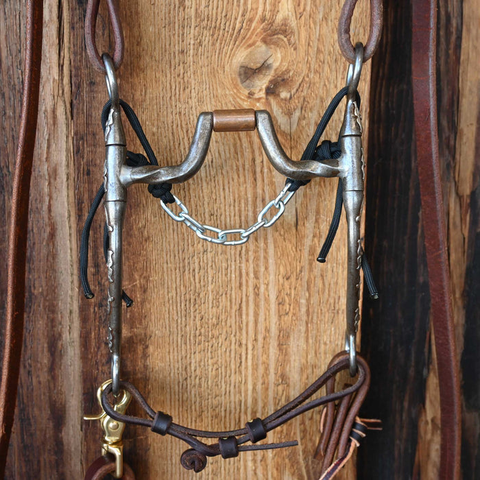 Josh Ownbey Slow Twist Hinge Port Bridle Rig w/Single Ear Headstall