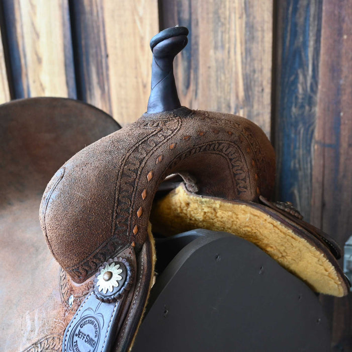 16.5" USED JEFF SMITH CUTTING SADDLE