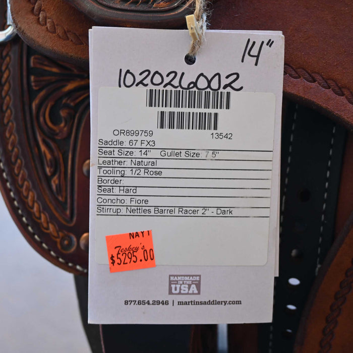 14" MARTIN FX3 BARREL SADDLE