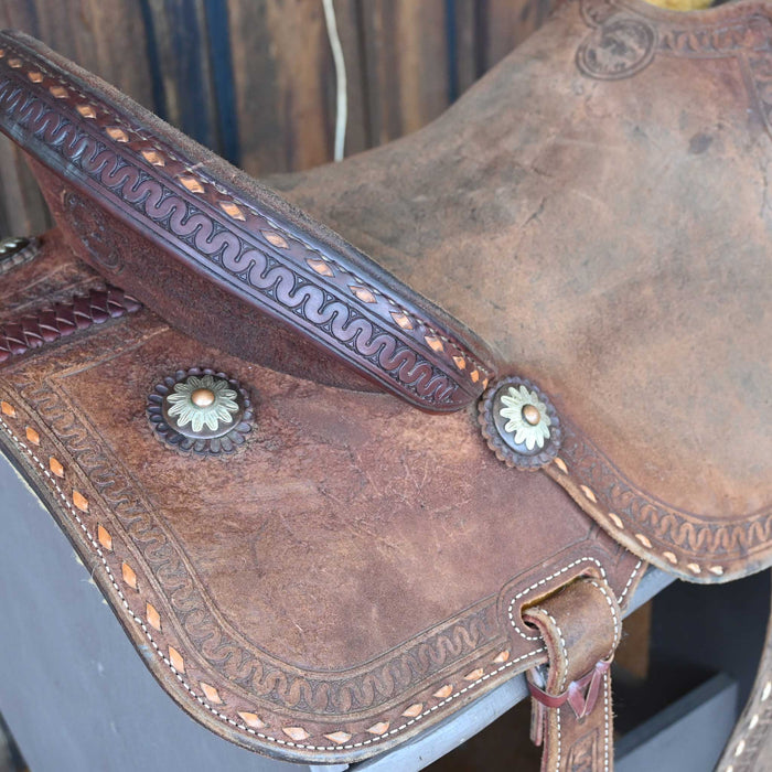 16.5" USED JEFF SMITH CUTTING SADDLE