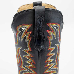 R. Watson Men's Black Cowhide Western Boot - FINAL SALE MEN - Footwear - Exotic Western Boots R Watson