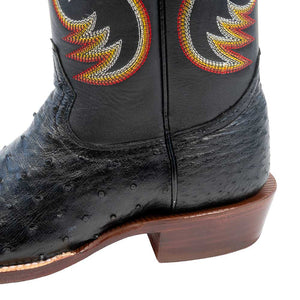 R. Watson Men's Black Cowhide Western Boot - FINAL SALE MEN - Footwear - Exotic Western Boots R Watson