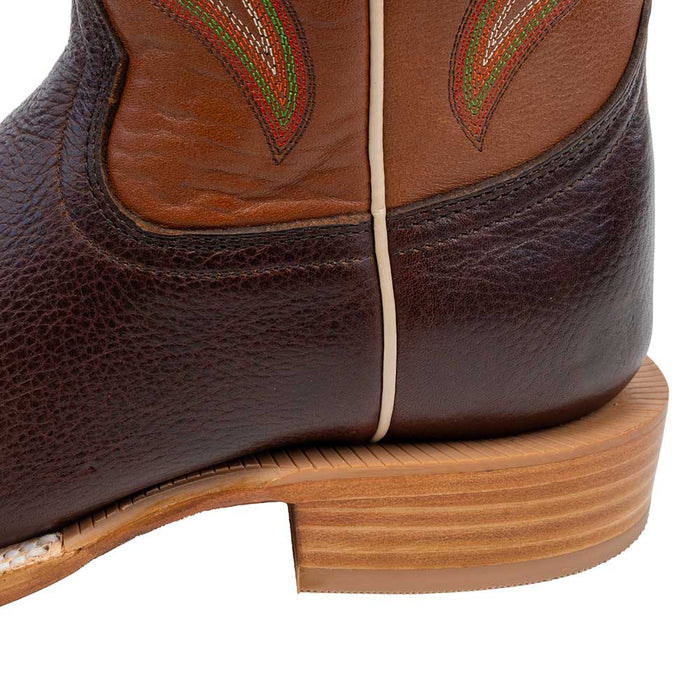 R. Watson Men's Cognac Sinatra Cowhide Square Toe Boot - FINAL SALE MEN - Footwear - Western Boots R Watson
